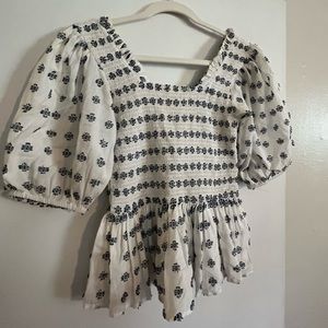 Emily McCarthy Peplum Top XS